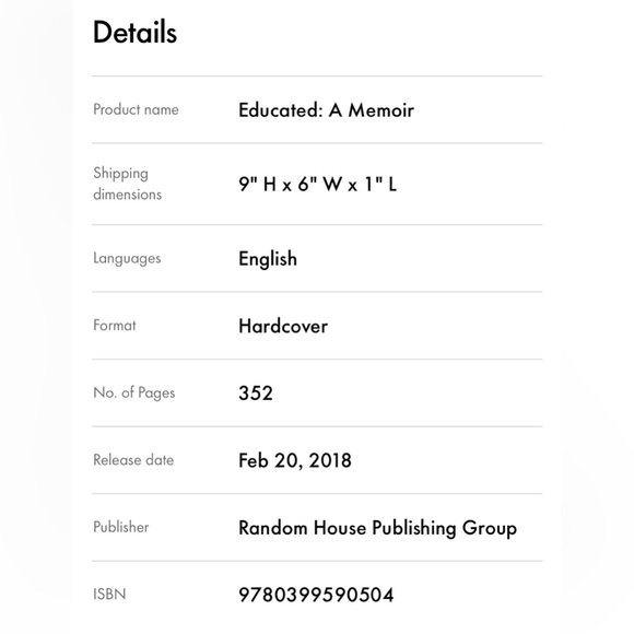 Book: Educated x Tara Westover - Picture 6 of 7